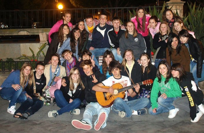 City High students are pictured on the Spain trip of 2011. Photo Special to The Little Hawk.