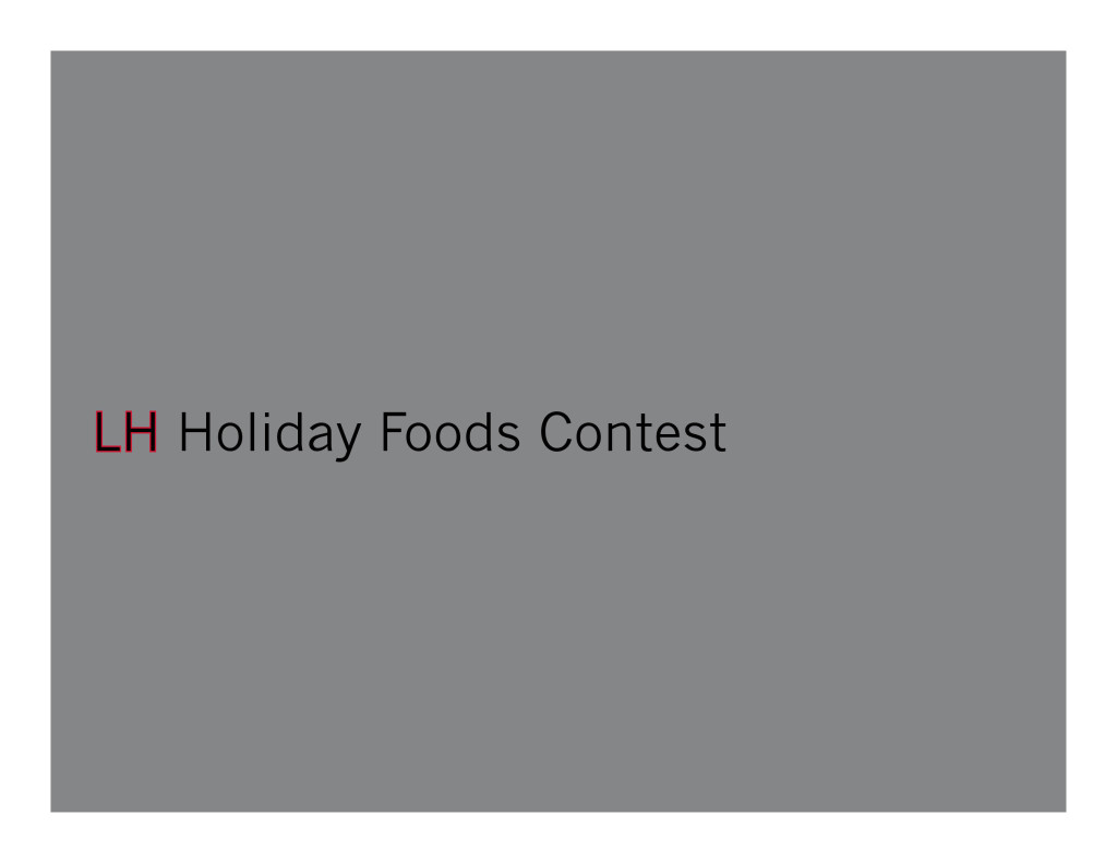 Holiday Recipe Contest