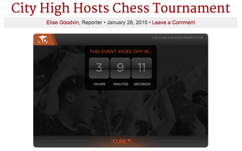 LIVE STREAM: City High Hosts Chess Tournament