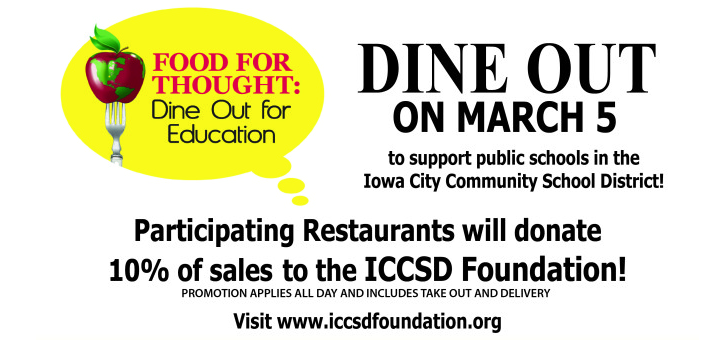 Dine+Out+for+Education+Tonight+Set+to+Raise+Funds+for+ICCSD+Foundation