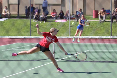 Innes Hicsasmaz 16 volleys                        a hard hit forehand early in her match.