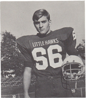 Dan McCarney poses on Bates.