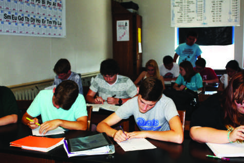 Students use advisory time to complete schoolwork