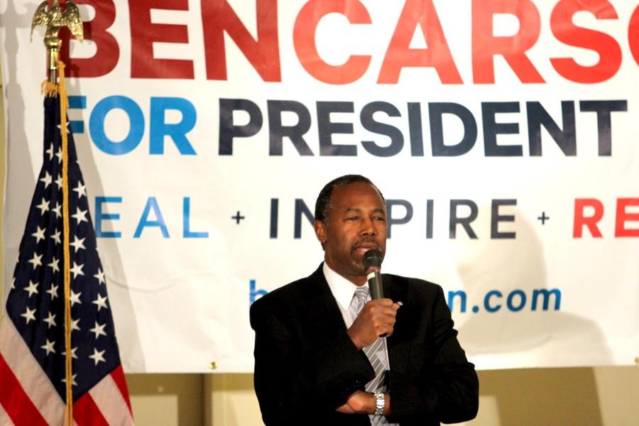 Two days before the Iowa caucus Ben Carson held a rally to try and gain ground on Trump and Cruz.