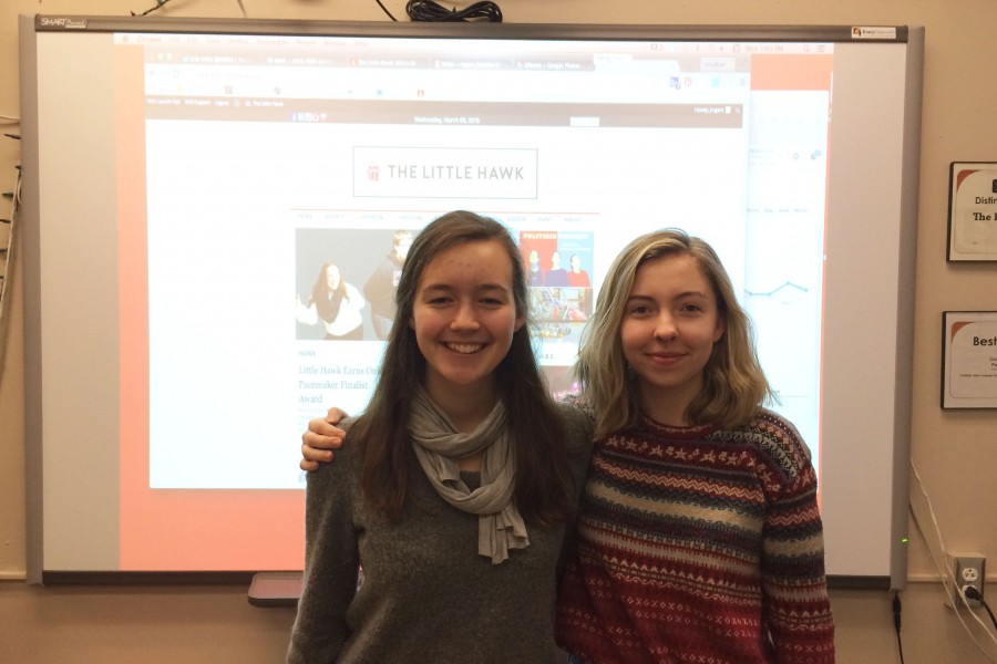 Nova Meurice and Sarah Smith, web editors 2015-2016