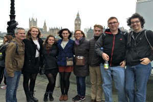 (from left) Mr Peters, Eddy Galstead '16, Estie Dillard '17, Addie Bass '17, Mrs Peters, Thomas Rigal '17, Trevor Wasson '16, Yusef Abuissa '16