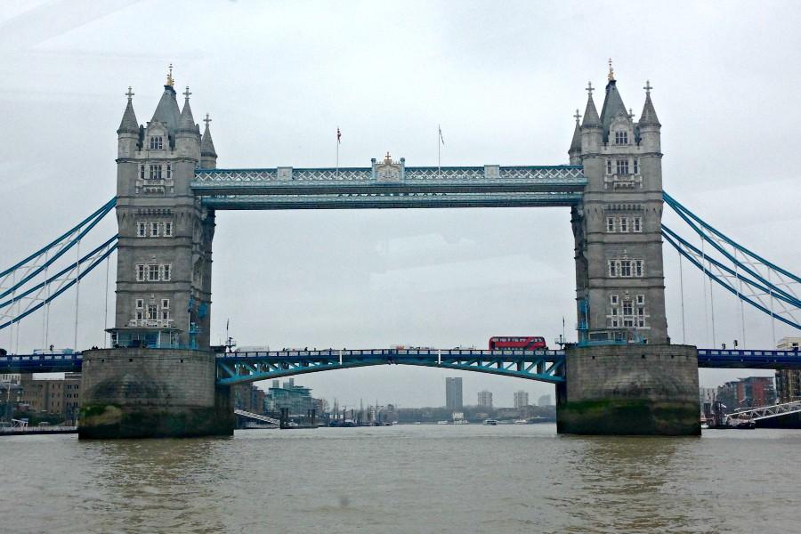 Tower Bridge, shot from our tour boat.