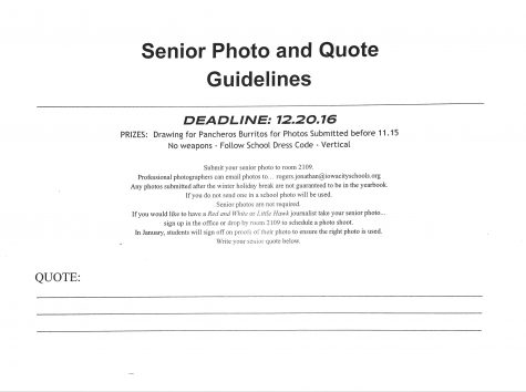 Senior photo guidelines.