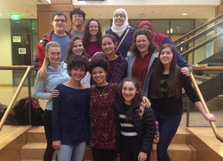 Mock trial members at a clinic in Cornell