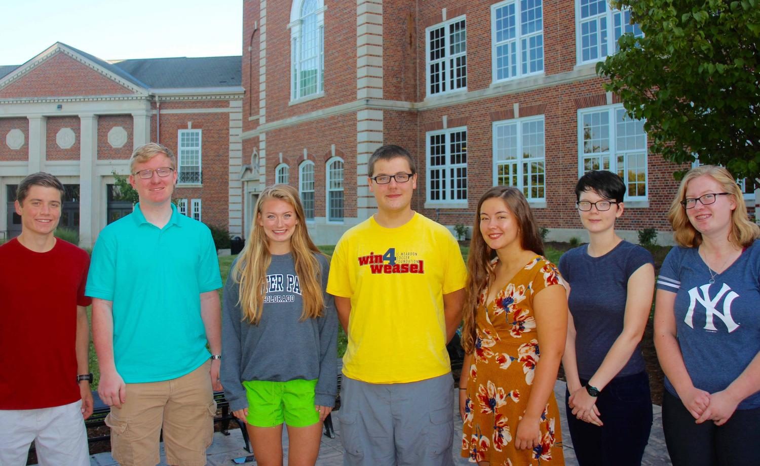 Quenton Max, Jakob Roggy, Gabriel McCormick, Max Meyer, Eden Knoop, Evelyn Smith, and Mary Liebig were selected as National Merit Semi-finalists