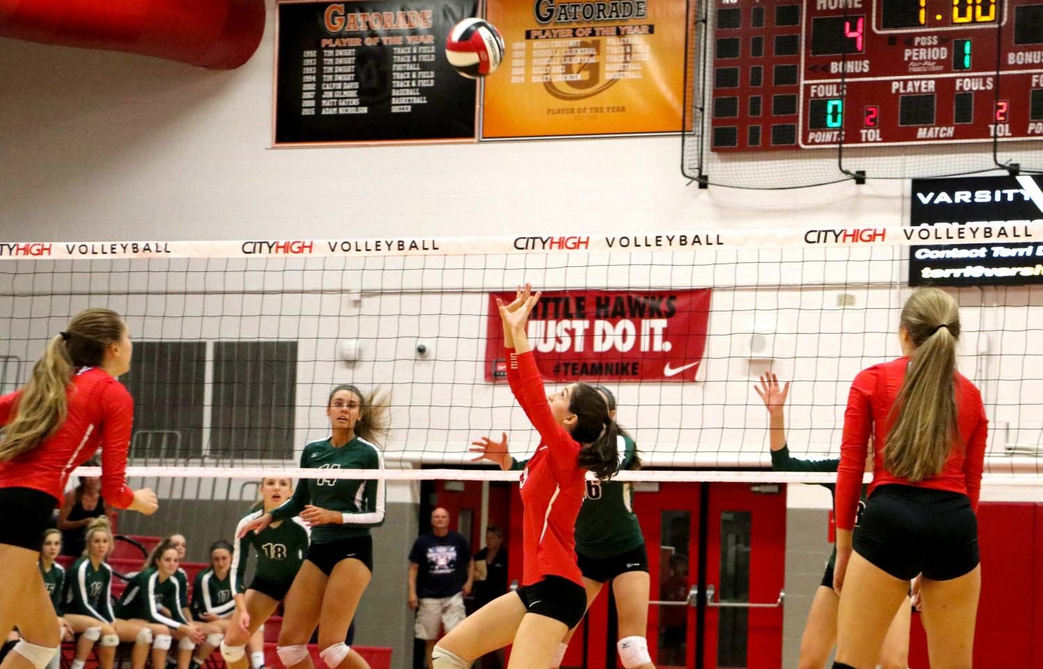 City Takes Down Kennedy in Three Sets