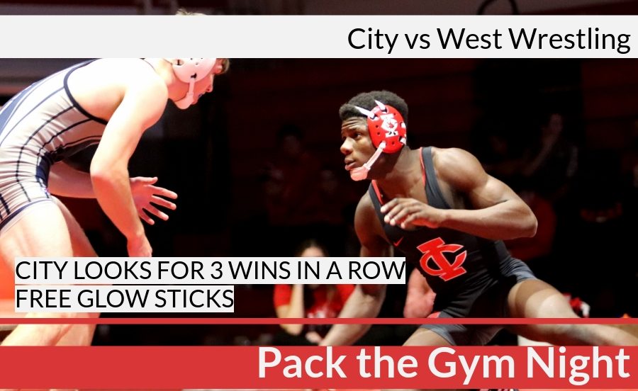 City Prepares to Wrestle West for Pack the Gym Night