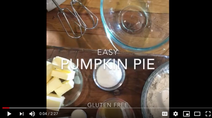 Gluten Free Pumpkin Pie