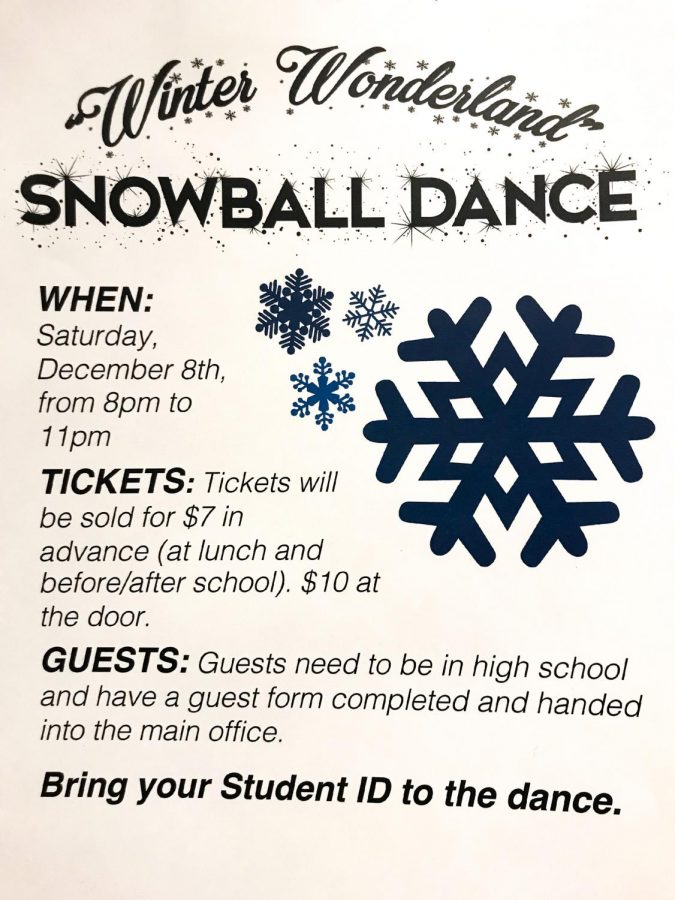 Snowball Dance Set for December 8, Vanlo to D.J.