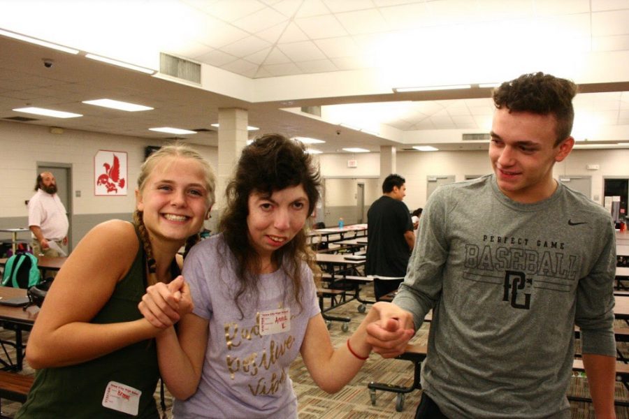 Brenna Gordon 20, Anna Kusner 19, and Ben Cooper 21 at a previous Best Buddies Event.