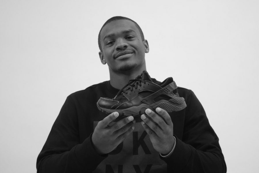 City High Senior JayDaVonyae Hickman 20 has a business of selling sneakers. 