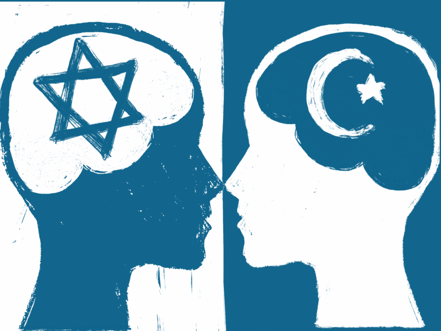 Jewish Star and Muslim 