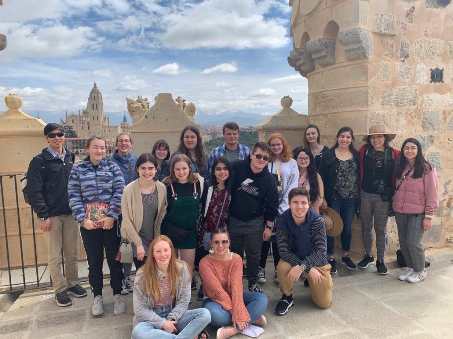 Spanish students explore Spain on the 2019 foreign language trip.  This year students will explore Toledo and Segovia in Spain.