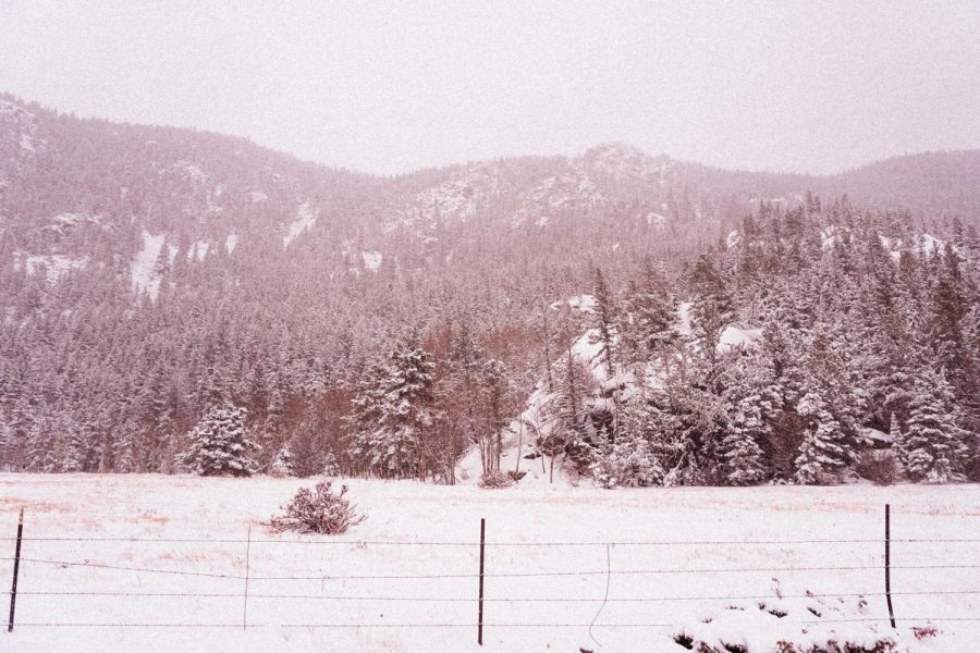 A snow-capped mountain sits another year.