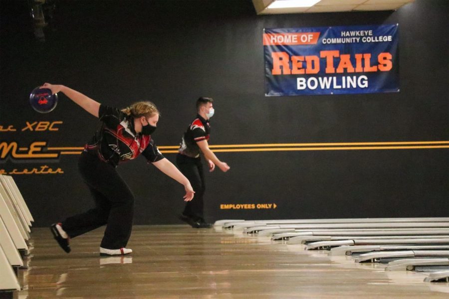 Shaylin Brown 22 bowls using a four-step delivery approach. She attends West Branch but bowls at City High. 