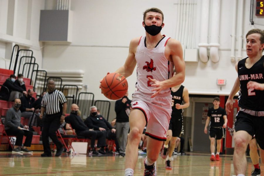 Cedric Dunnwald 21 during the varsity game against Linn Mar. 