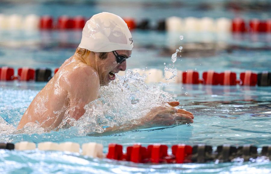 Isaac Weigel broke the City High record in the 100 freestyle and placed 2nd in state.