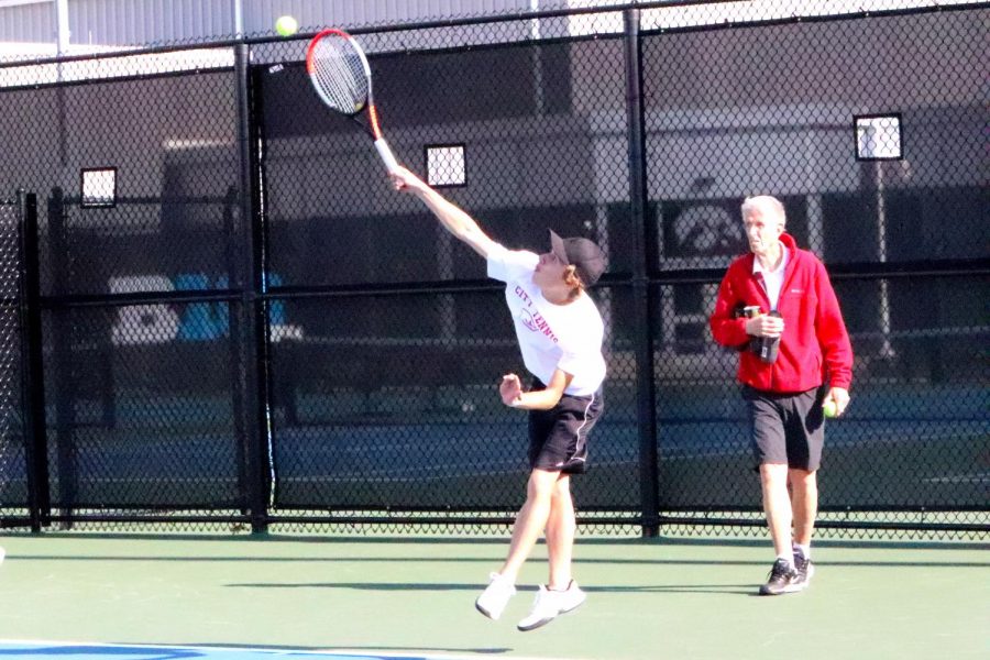 City Boys Tennis Goes Against Prairie High School