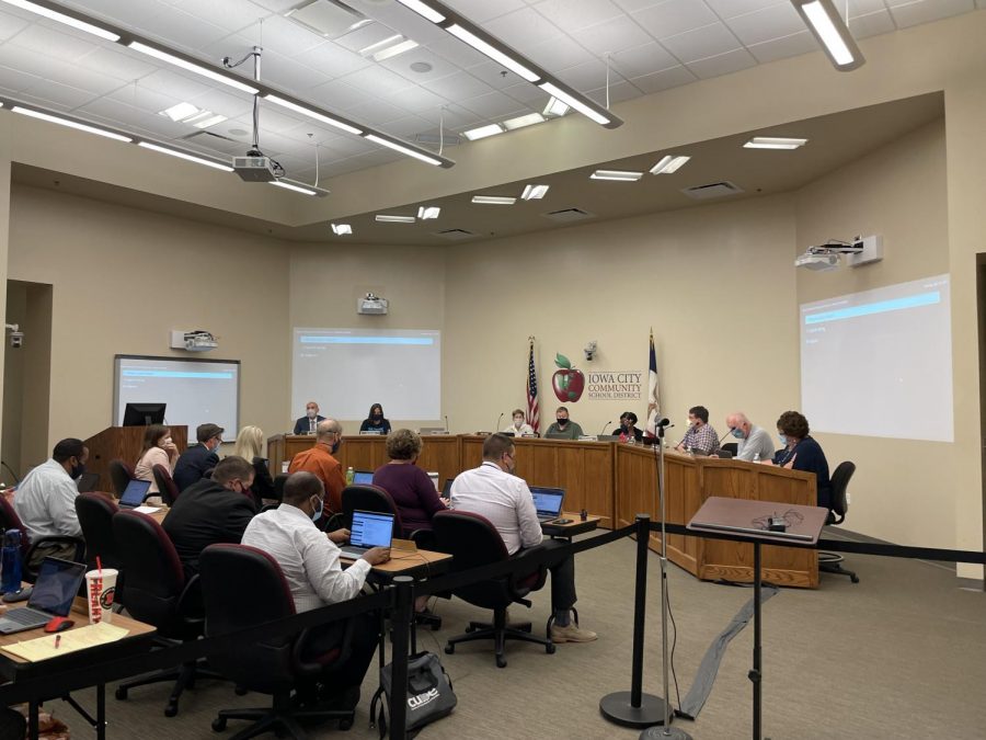 ICCSD board members voted unanimously in support of a mask mandate.