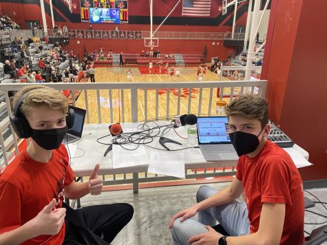 Jack Degner and Parker Max team up to live stream basketball.