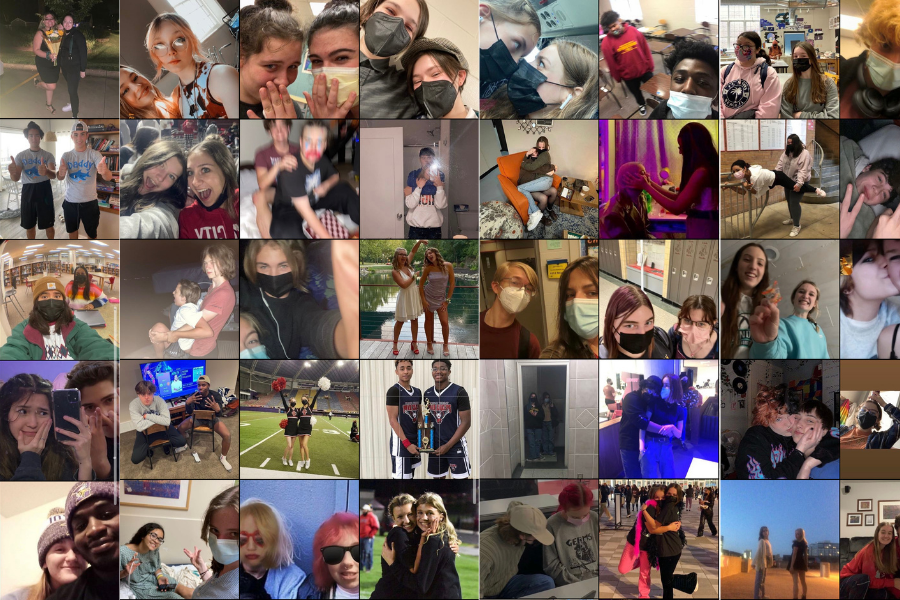 A collection of the submissions for the Little Hawk Cutest Couple Contest feature friendships, relationships, and pictures with photo shopped celebrities.