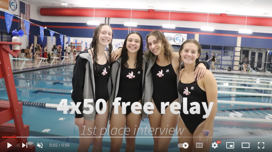 City Swimmers Race to 4th Best Time in the State in 4x50 Relay