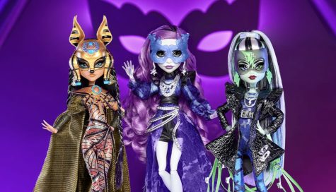 (Left to Right) The new dolls showcased: Cleo de Nile, Spectra Vondergeist, and Frankie Stein
