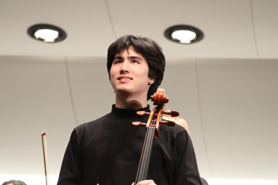 Adrian Bostian 23 after performing the 2nd movement of Beethovens 7th Symphony