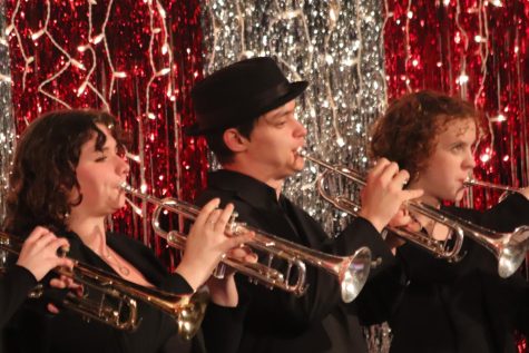 Jazz Ensemble trumpets play at the annual Jazz Showcase