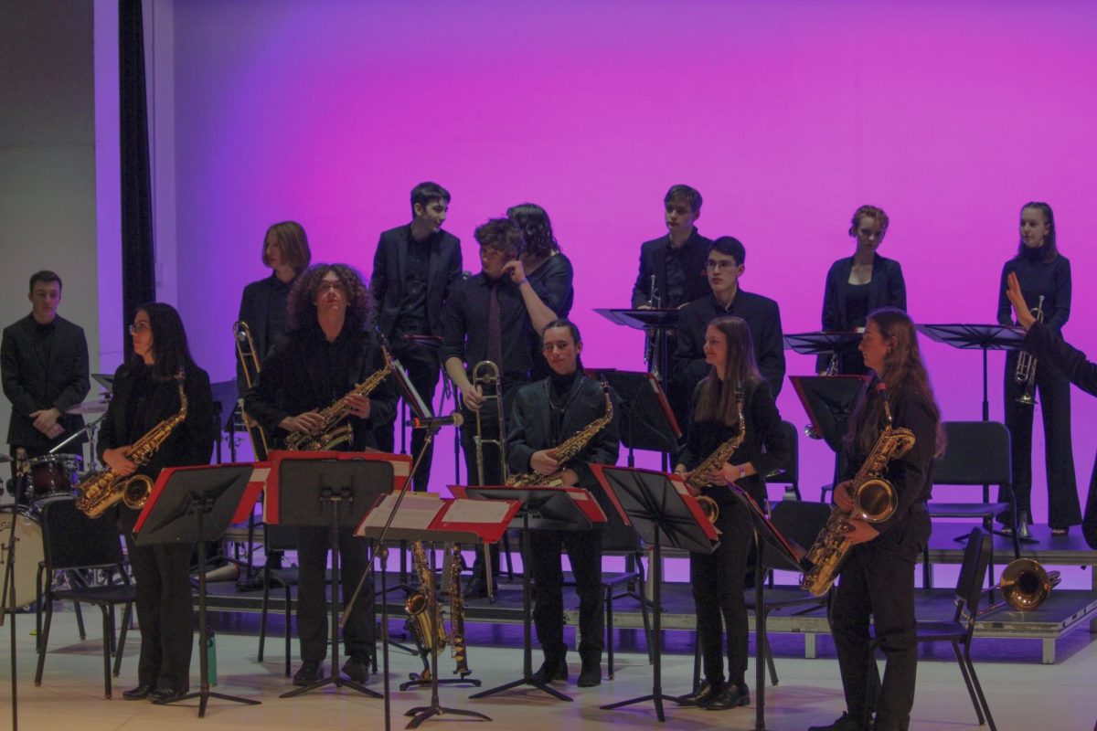 Last year’s Jazz Ensemble competes at the Jazz In the Meadows competition