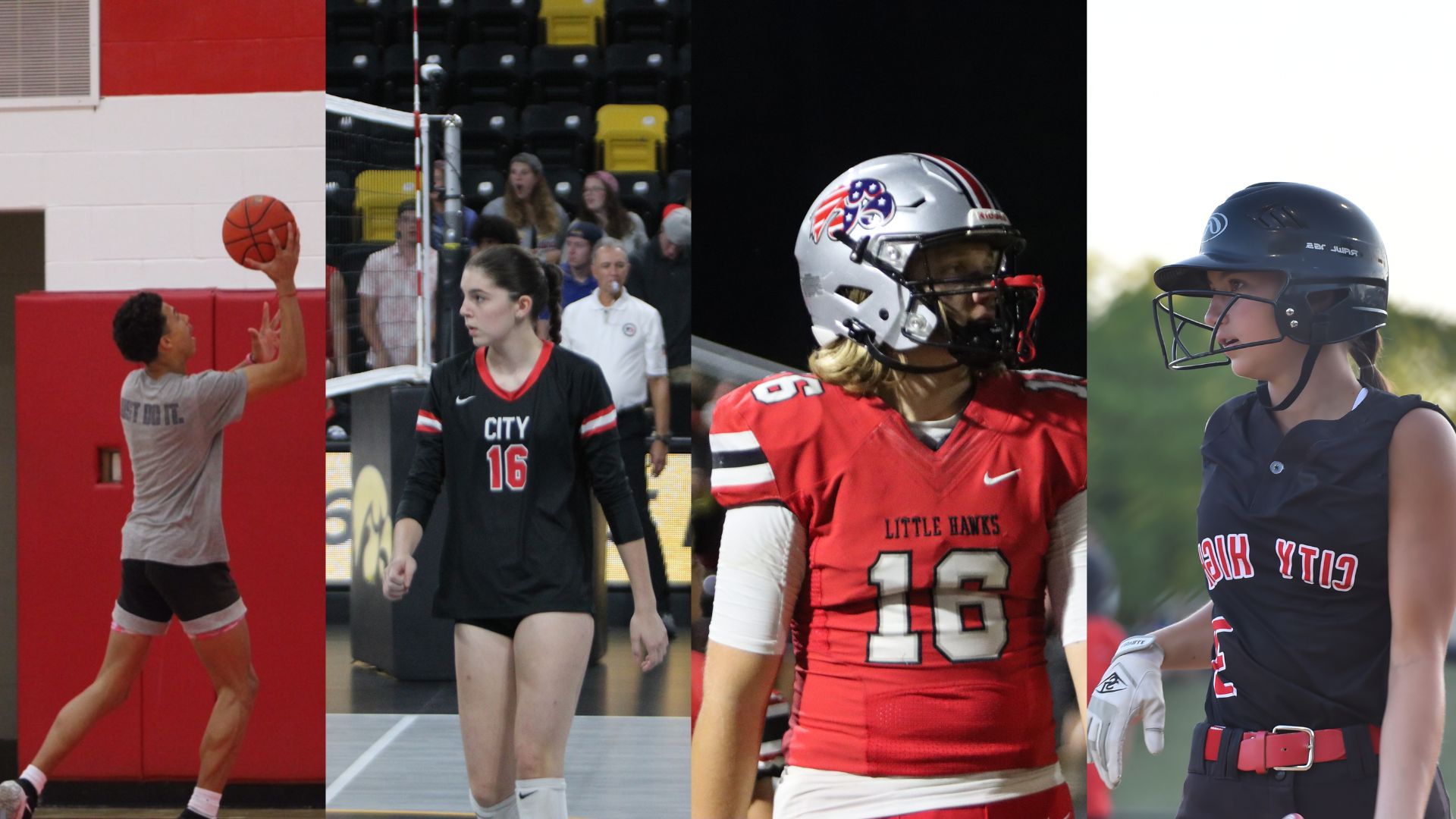 KingSton Swayzer 27, Hattie Galloway 27, Cael Kongshaug 27, and Maeve Obermueller 27 are all named City Highs freshmen to watch