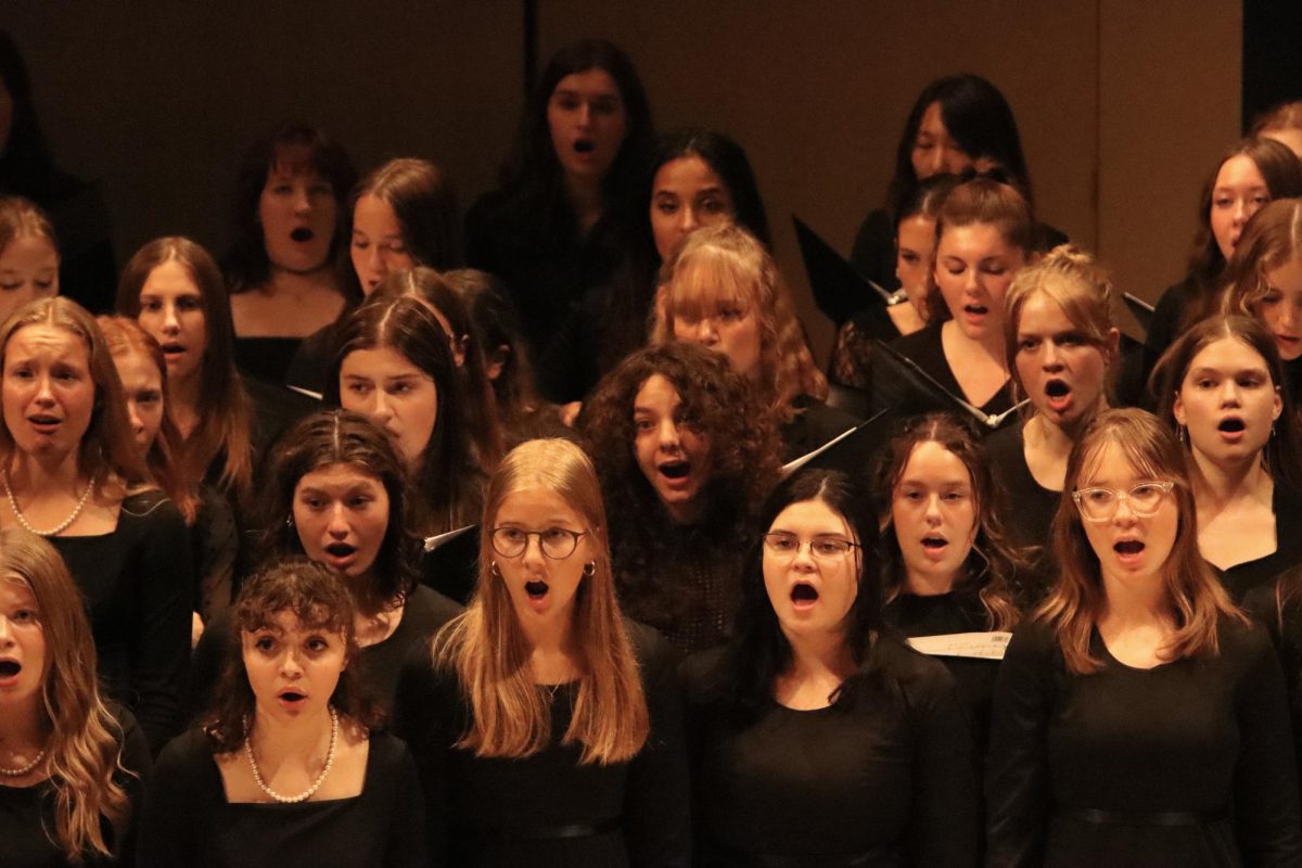 On October 10, City’s Concert Choir joined choirs from the other Iowa City high schools as well as choirs from the University of Iowa for their annual Collage Concert