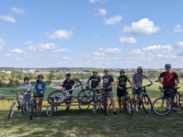 Bikers rode on the Clear Creek Trails for one of the clubs rides. Photo courtesy of Siri Felker.