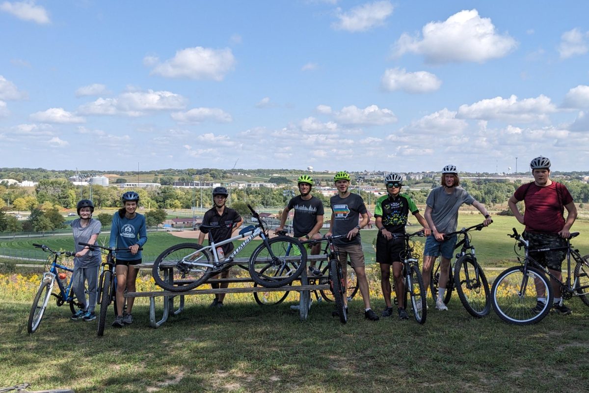 Bikers rode on the Clear Creek Trails for one of the clubs rides. Photo courtesy of Siri Felker.