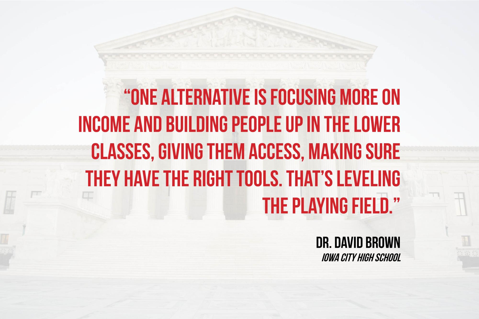 Dr. David Brown teaches at Iowa City High School and works to empower students by teaching African American Literature.