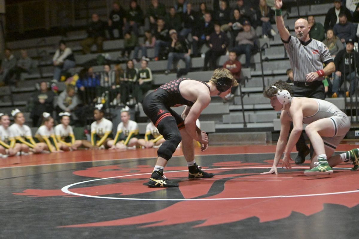 Little Hawk boys took on Dubuque Hempstead on senior night. Photo courtesy of Amber Seaton