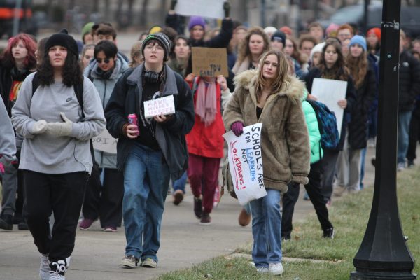 City High Students protest the Perry High School Shooting on January 8th, 2024