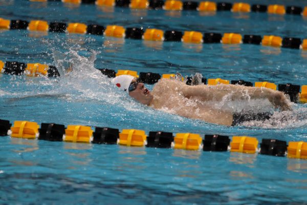 Polyak swims in the 200 Individual Medley