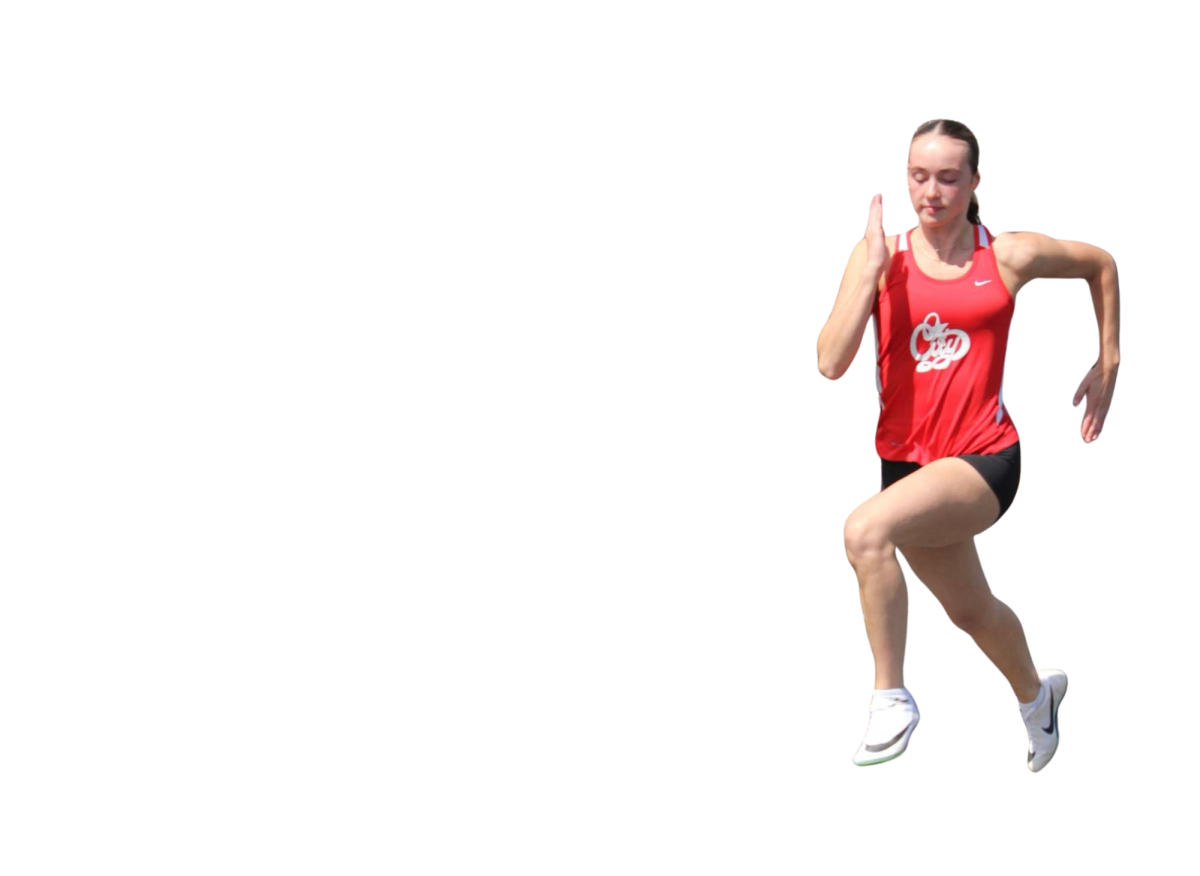 Maddie Fraga '29 runs the City High track.