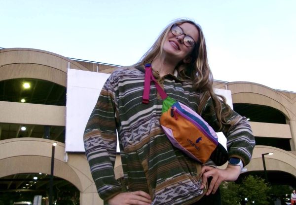 Brooklyn Riley-Poma poses downtown Iowa City.